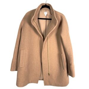 J. Crew Tan Wool Blend Coat